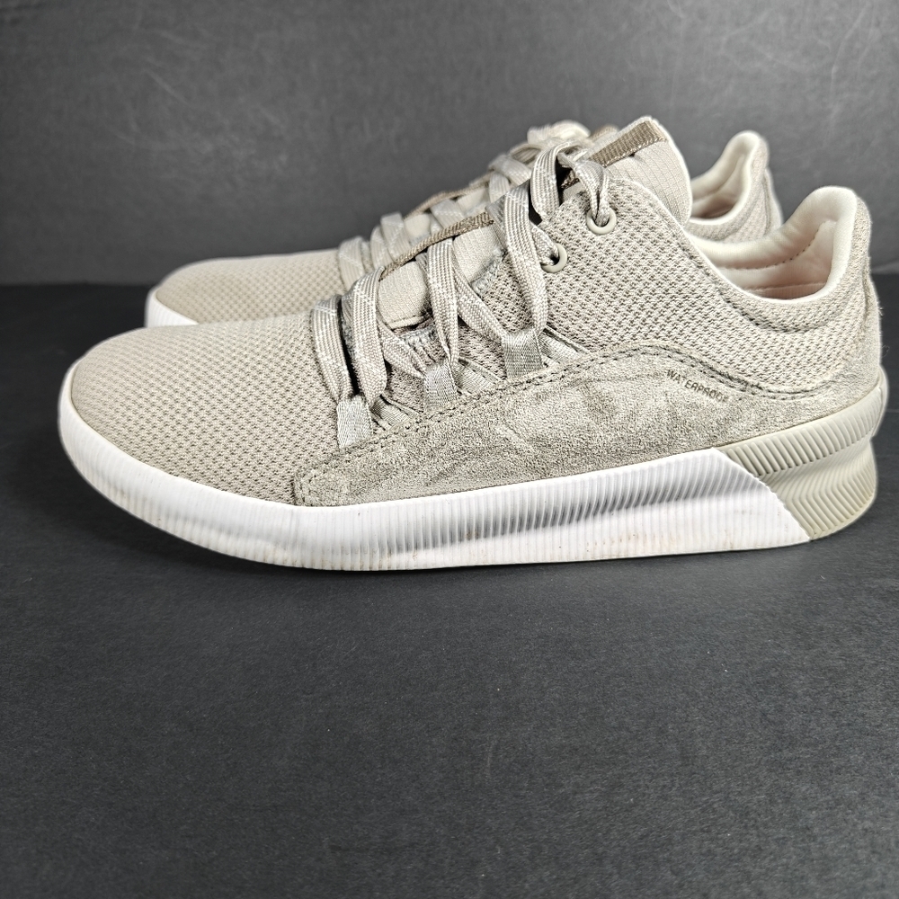Sorel Out N About III Plus Sneaker Waterproof Suede Dove Lace-up  Women Shoe 7.5